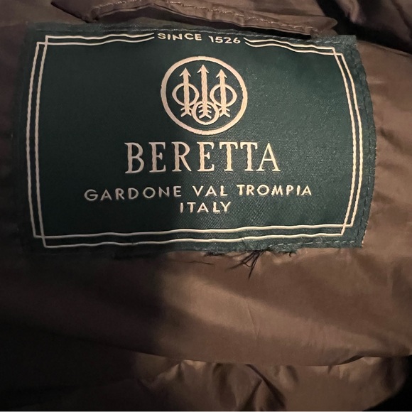 Beretta Goose Down Men's Brown Puffer Jacket, Gardone Val Trompia Italy 🇮🇹 Large - Picture 9 of 12